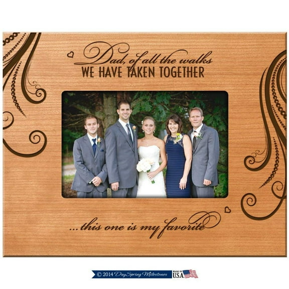 Parent Wedding Picture Frame - Dad Of All The Walks