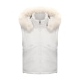 thumbnail image 6 of Cropped Puffer Jacket For Womens 2025 Winter Stand Collar Zip Up Quilted Puffer Coats With Faux Fur Hood Trendy, 6 of 8