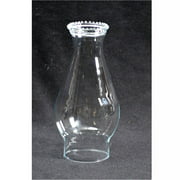 Clear Glass Oil Lamp Chimney with Beaded Top 2 7/8" OD Base x 8 3/4" High