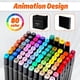 thumbnail image 2 of Marcadores de alcohol VBESTARTLY, 80 colores, de doble punta, recargables, 2 of 7