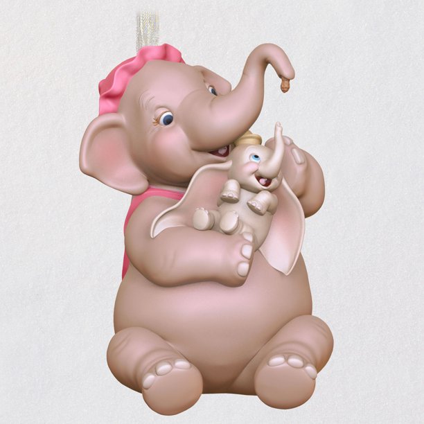 Hallmark Qhx4005 Disney Dumbo Mother And Child Porcelain 21 Ornament Walmart Com