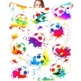 thumbnail image 2 of Super Soft Soccer Blanket Throw Soccer Ball Blankets Lightweight Flannel Warm Cozy Football Blanket Gifts for Sport Fans Kids Adults 50"X40", 2 of 6