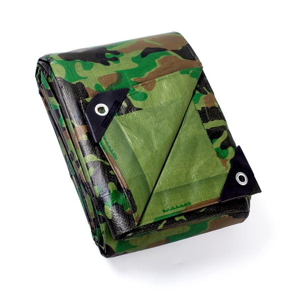 Bâche en Poly GUARD SHIELD Légère Camouflage Imperméable 2,4x3 m 6 Mil