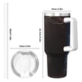 thumbnail image 4 of Lsque Tennis Ball On Fire And Water Pattern 40 OZ Ice Bully Cup with Handle and Straw, Double Wall Stainless Steel Tumbler Travel Coffee Cup with Lid for Christmas Present, 4 of 8