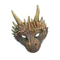 thumbnail image 4 of Disfraz De Cosplay Con Máscara De Dragón, Tocado Novedoso Para Juegos De Rol, Fiesta De Cumpleaños, Dorado Oro, 4 of 10