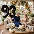 Fresh Look at Black Number 93 Mylar Foil Balloon 40