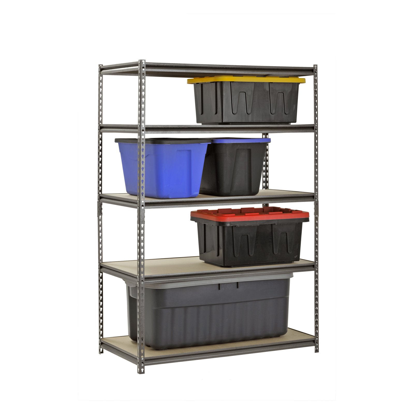 Muscle Rack 48"W x 24"D x 72"H 5-Tier Steel Shelving; 4,000 lb. Total Capacity; Silver - image 4 of 7