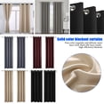 thumbnail image 4 of TWSOUL Grommet Blackout Curtains Thermal Insulated Room Darkening Drapes for Bedroom Living Room 42x84 inch Beige 2 Panels, 4 of 11