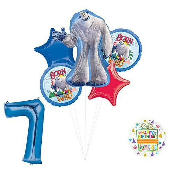 Smallfoot 7th Birthday Balloon Bouquet Decorations and Party Supplies