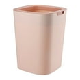 thumbnail image 1 of Ounissouiy Conveniente y práctico bote de basura descubierto para Hotel, bote de basura minimalista, cubos de basura para exteriores, bote de Suministros de limpieza para el hogar rosa 12L, 1 of 6