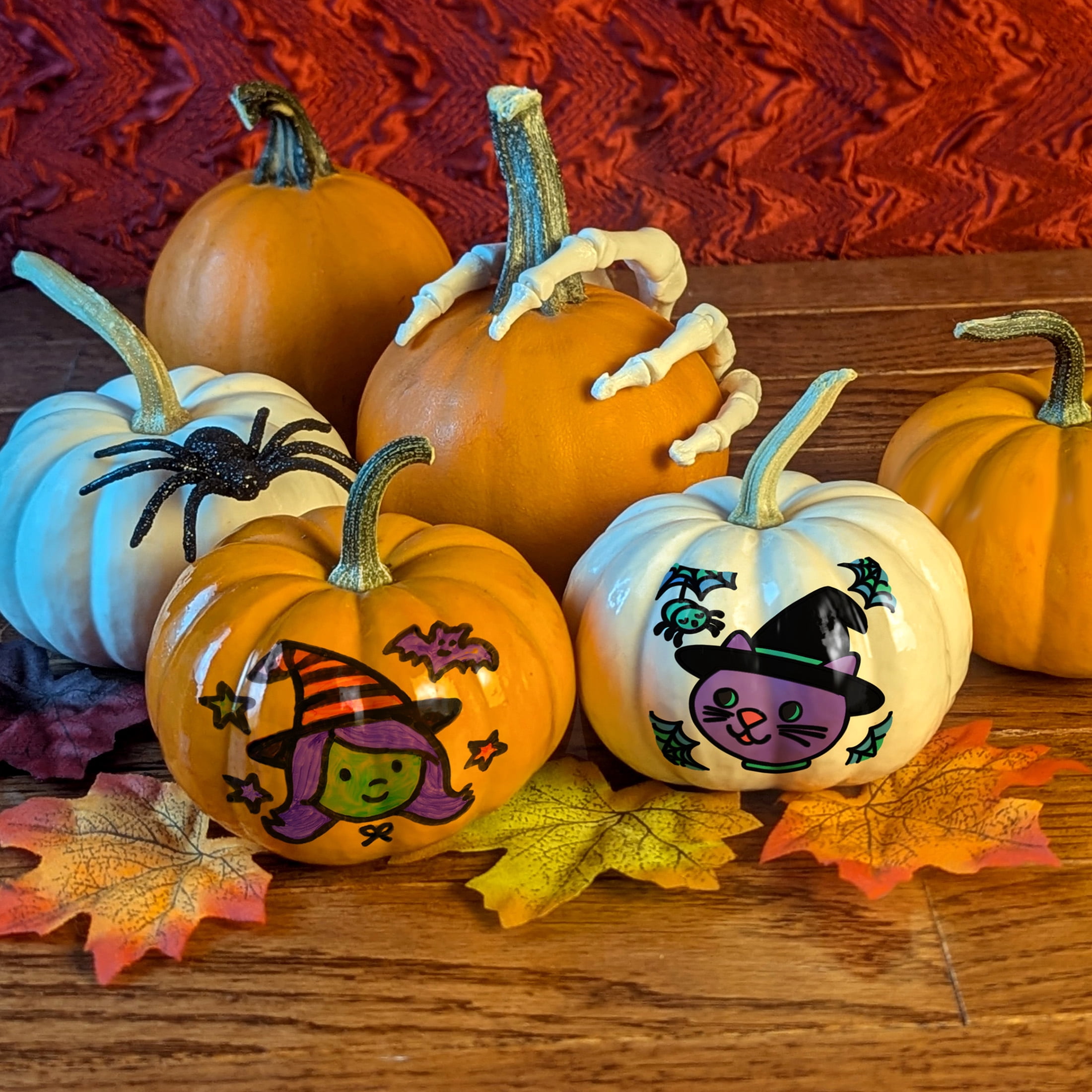 Haunted Lab Hydro Dip Mini Pumpkin Decorating Kit by Pumpkin Masters - Easy Halloween Craft Kit
