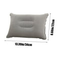 thumbnail image 3 of Plush Rectangular Inflatable Pillow for Napping, Camping, and Travel - Portable Pvc Cushion with Neck Support, 3 of 7
