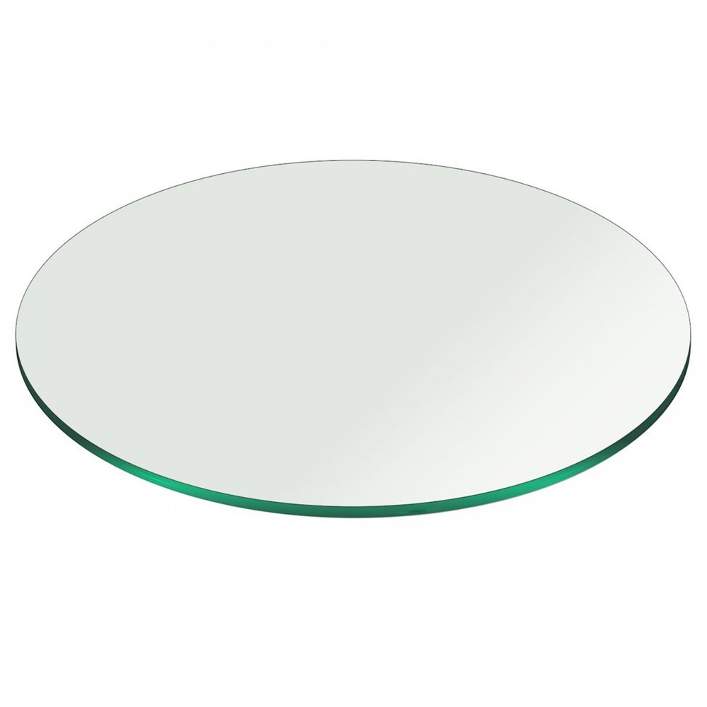 38 Inch Round Glass Table Top 3/8 Inch Thick Clear Tempered Glass With