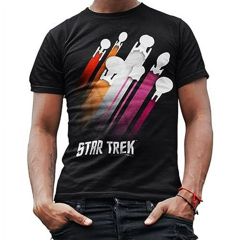 Star Trek Pride Trek Stripes Camiseta Camisa para Hombre Adulto