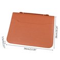 thumbnail image 3 of Milue A4 PU Leather File Folder with Calculator Organizer Document Pads Portfolio Bag, 3 of 17