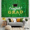 Green Eucalyptus Leaf Graduation Backdrop Golden Congrats GRAD ...