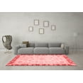 thumbnail image 3 of Ahgly Company Indoor Rectangle Abstract Red Modern Area Rugs, 2' x 4', 3 of 4