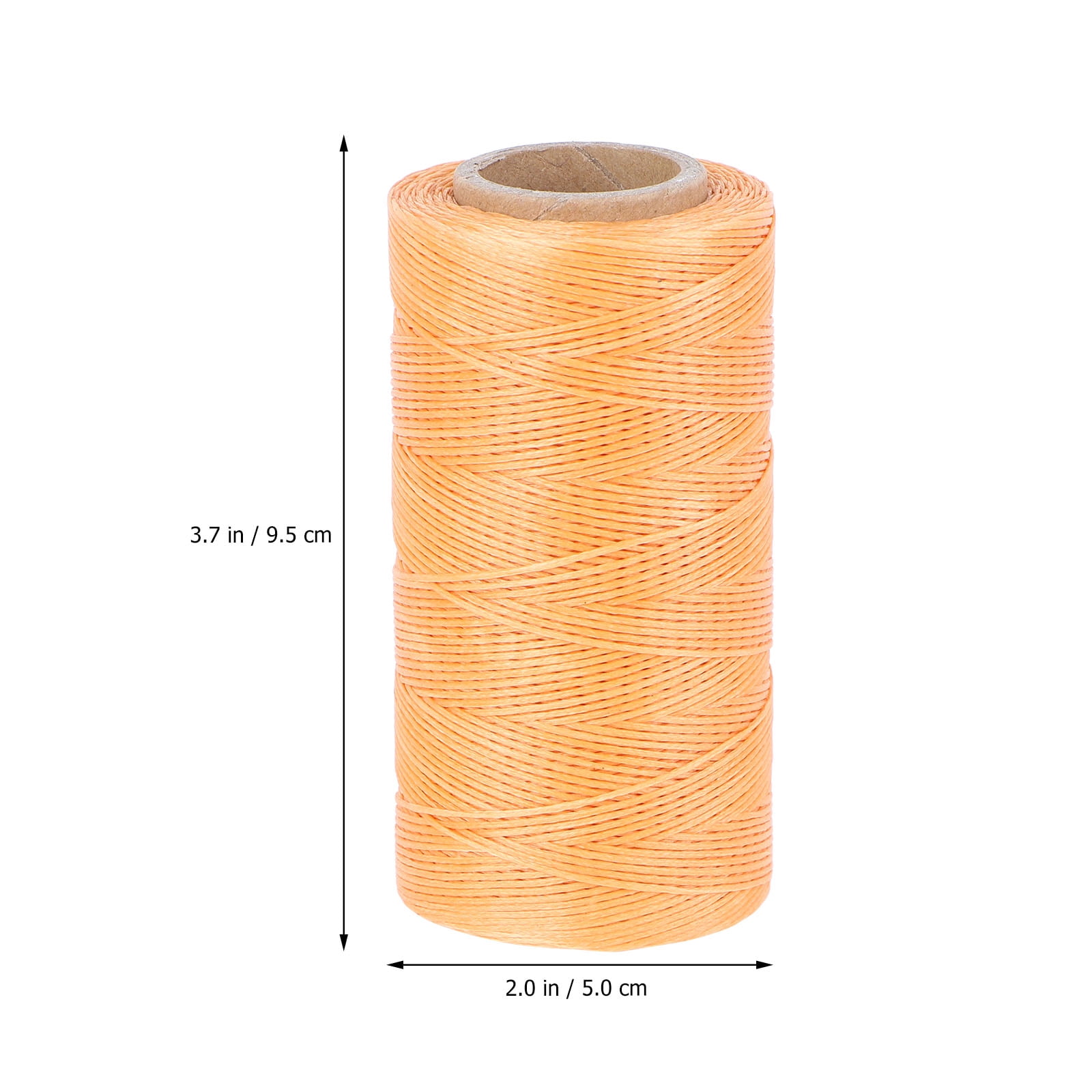 Buyisi Hand Sewn Braided Wax Cord 150D Small Roll Leather Flat Wax Thread Sewing Thread, 6