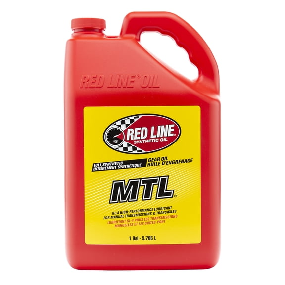 Red Line 50205 SAE 75W80 API GL-4 Manual Transmission and Transaxle Lubricant (MTL) Car Gear Oil - 1 Gallon
