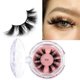 thumbnail image 1 of Pestañas de maquillaje LEHUAMAO, pestañas de visón 3D, pestañas gruesas hechas a mano, pestañas esponjosas, volumen libre de crueldad, pestañas suaves tenues, pestañas postizas reutilizables Tan Jianjun unisex, 1 of 2