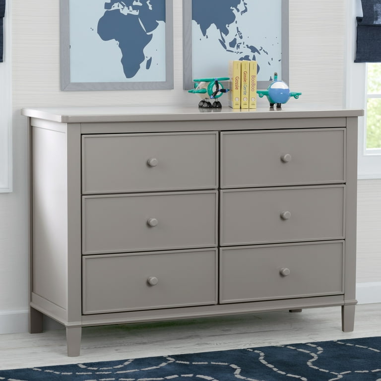 delta rustic grey dresser Haven 6 Drawer with Interlocking Drawers, (026) gold kimono