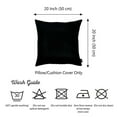 thumbnail image 3 of Set of 2 Black Brushed Twill Decorative Throw Pillow Covers, 3 of 3