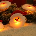 thumbnail image 6 of Horivan 1 Packs Christmas Snowman String Lights Waterproof LED Indoor Outdoor Decor for Tree Party Festival Warm White 20 Bulbs 5.4ft Flexible Bendable Holiday Decoration, 6 of 6