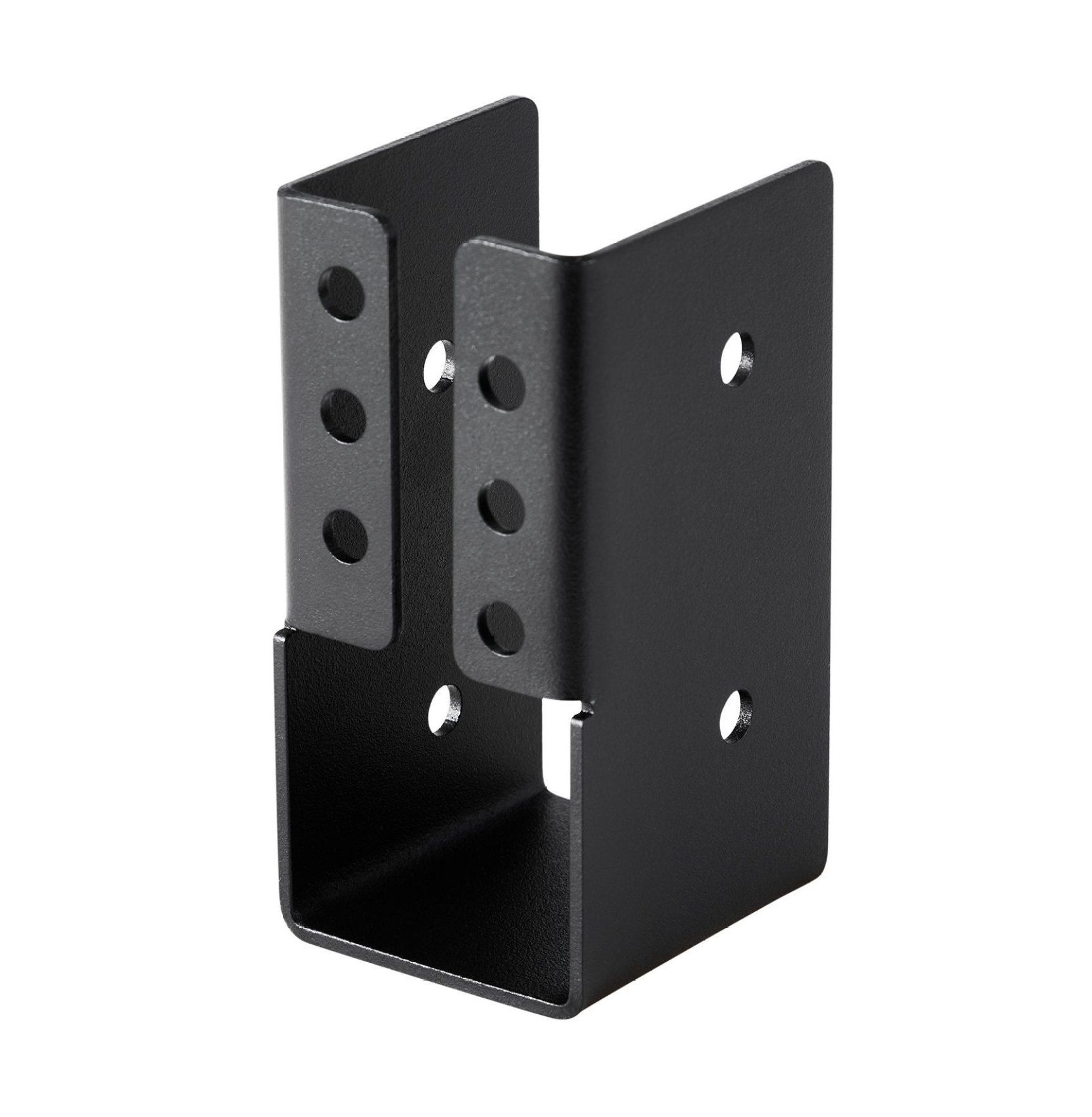 Joist Hangers 2x4 - 12 Pack, Concealed Flange Beam Hangers 1.93x3.62 Inch, Heavy Duty Steel for Sheds, Swings, Playground - Black Coated