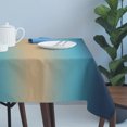 thumbnail image 4 of Dark Blue Khaki Ombre Table Cloth Waterproof Tablecloths, Modern Abstract Art Gradient Tablecloth Dining Table Cover for Kitchen Party Tabletop Outdoor, Rectangle Tablecloth 60x120 Inch, 4 of 9