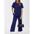 thumbnail image 3 of Conjunto Deportivo de Dos Piezas para Mujer, Informal, de Corta y Pantalón . Azul Oscuro L, 3 of 5