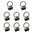 thumbnail image 2 of 8 piezas de rieles de anclaje con perno único, puntos de riel en L, accesorios de repuesto para remolques cerrados, furgonetas, camionetas, vehículos Negro, 2 of 8