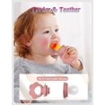 thumbnail image 3 of Juego de comederos y bandejas congeladoras de fruta para bebés Ginbear para más de 4 meses, 3 of 7