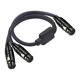 thumbnail image 3 of Cable divisor de sonido perfecl con Conector hembra XLR de 3 pines a doble hembra, 3 of 7