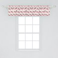 thumbnail image 2 of Ambesonne Ice Cream Window Valance, Chocolate Cherry Popsicle, 54" X 12", Pale Pink Tan, 2 of 3