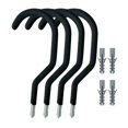 thumbnail image 3 of 4 ganchos de pared para colgar abrigos, resistentes, decorativos, para sombreros Negro mate, 3 of 7