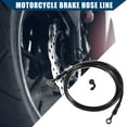 thumbnail image 3 of 1 Set 200cm Length Brake Hose Motorcycle Hydraulic Brake Line Oil Hose Pipe Fitting with Banjo, 3 of 7