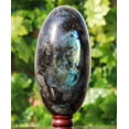 thumbnail image 4 of Superb Flashy Polished Crystal Lingam Green Labradorite Large 275mm / 8.1kg, Shivling for Healing Stone & Spiritual Home Decor, Sacred Gift Chakra Balancing, Serene Energy Enhancer for Yoga & Reiki, 4 of 5