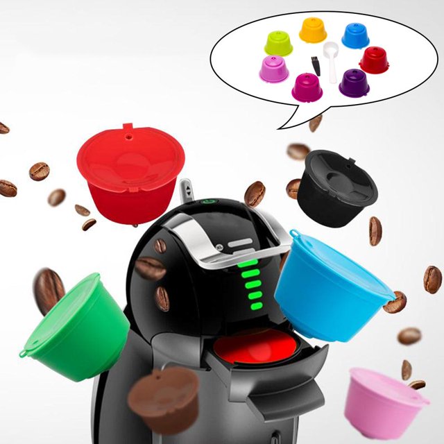 Cápsula de de cápsulas de con forma de K rellenable, cápsula de cápsulas de de cocina, cápsulas de de Espresso Estilo 3 BLESIY Cápsula de café reutilizable