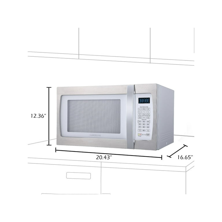 Farberware 1.2 Cu Ft Smart Sensor Microwave Oven with LED