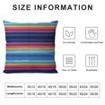 thumbnail image 5 of Nawypu  Mexican Colorful Accent Throw Pillow Covers Stripes Pattern Party Cinco De Mayo Ethnic Mexican Decorative Oblong Rectangle Throw Pillow Cases for Sofa Bed Couch, 5 of 5