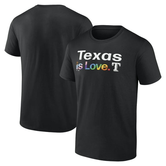 Men's  Black Texas Rangers City Pride T-Shirt