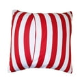 thumbnail image 2 of Cotton 1 Inch Stripe Decorative Throw Pillow/Sham Cushion Cover Red and White, 2 of 3