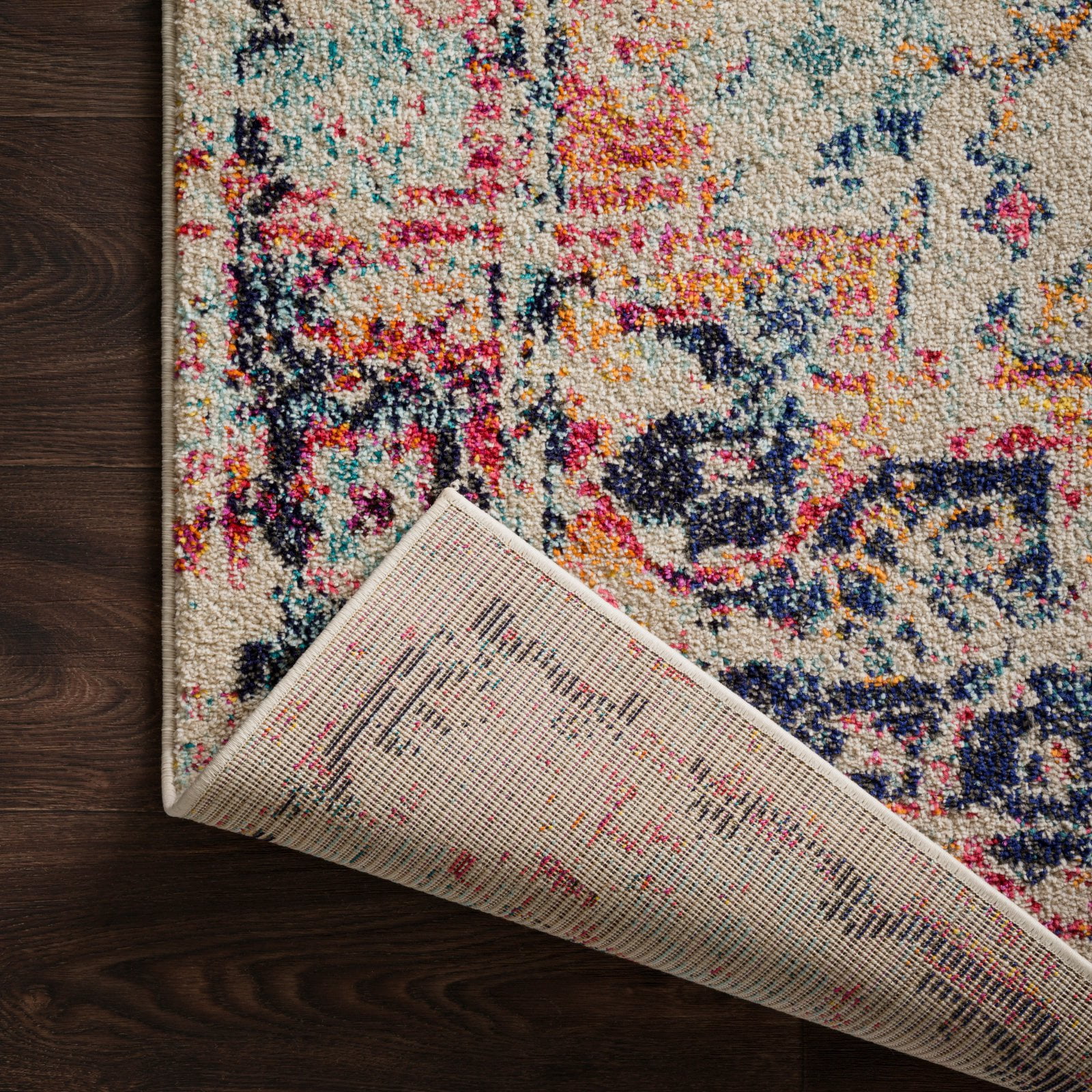 Loloi II Nadia Abstract Ivory / Fiesta Area Rug