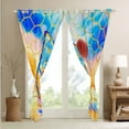 thumbnail image 3 of Basketball Court 30%-50% Blackout Curtains Sports Themed Curtains & Drapes,Watercolor Oil Painting Curtains Geometric Honeycomb Beehive 30%-50% Black out Curtains,3D Cartoon Ball Window Drapes, 3 of 4