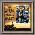 thumbnail image 4 of Classic Motorcycle "Wicked, Mean and Nasty" Sunset with Personalized Picture Frame, 10X10 9767, 4 of 6
