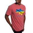thumbnail image 4 of CafePress - I Stand With Ukraine Flag Ukrainian Pride T Shirt - Mens Comfort Colors Shirt, 4 of 5