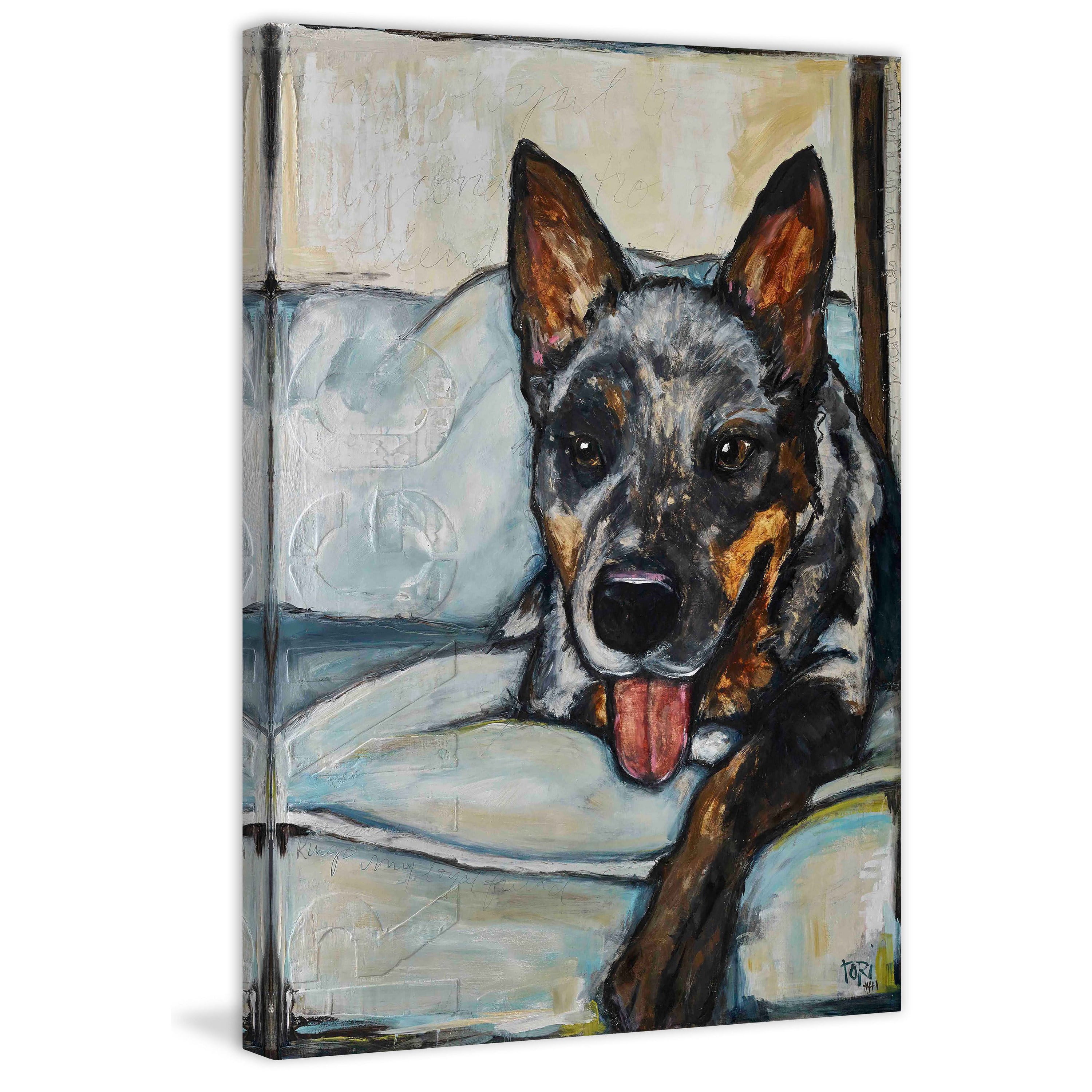 Marmont Hill "Unconditional Friend" by Tori Campisi Painting Print on Canvas