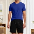 thumbnail image 2 of Short Set Two Piece Outfits Men's T Shirts Short Sleeve & Shorts Mens Summer Outfits Beach Vacation Essentials Mens Matching Set, 2 of 4