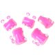 thumbnail image 2 of Juego de 6 rodilleras, coderas y muñequeras para niños, patinetas, ciclismo y patinaje sobre ruedas (rosa), 2 of 5