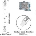 thumbnail image 2 of 5pcs 500w R7s Linearlogen Floodlight J118 500w Double Ended Security Light Bulb 118mm Length, 2 of 5